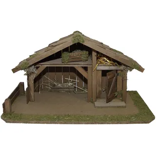 Alfred Kolbe Krippen 1331/12 Weihnachtskrippe aus Holz für 10-12 cm Figuren 55 x 30 x 29 cm,