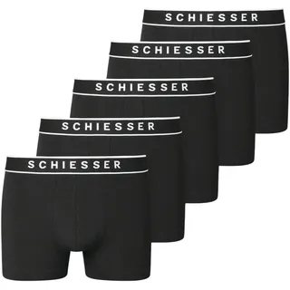 SCHIESSER Herren 5 Pack Bio Baumwolle Multipack-95/5 Organic Boxershorts