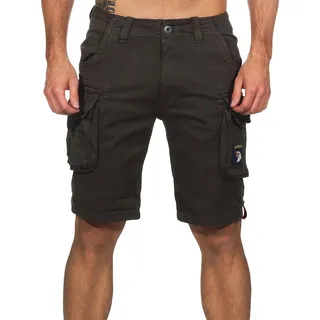 Alpha Industries Herren Crew Short Patch Für Cargos, Greyblack, 32