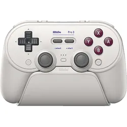 8BITDO Pro 3 Bluetooth Classic Gaming Controller Grau für Nintendo Switch, Switch 2, PC, Android, iOS