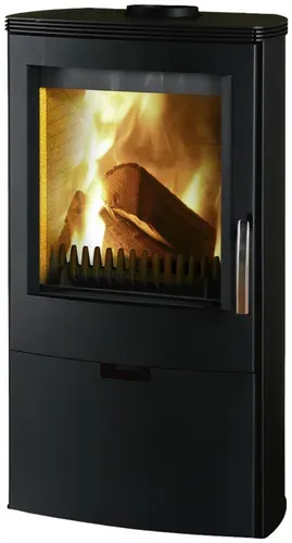 THORMA Kaminofen »Falun«, schwarz, Stahlblech, 8 kW, Zeitbrand geeignet