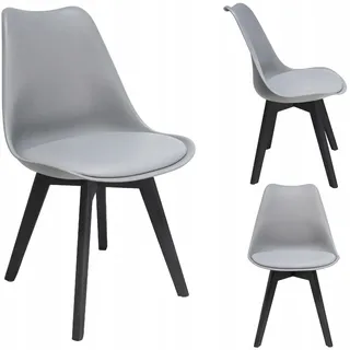 OEM Oslo Stuhl, Grau + Schwarze Beine (neuer Code)