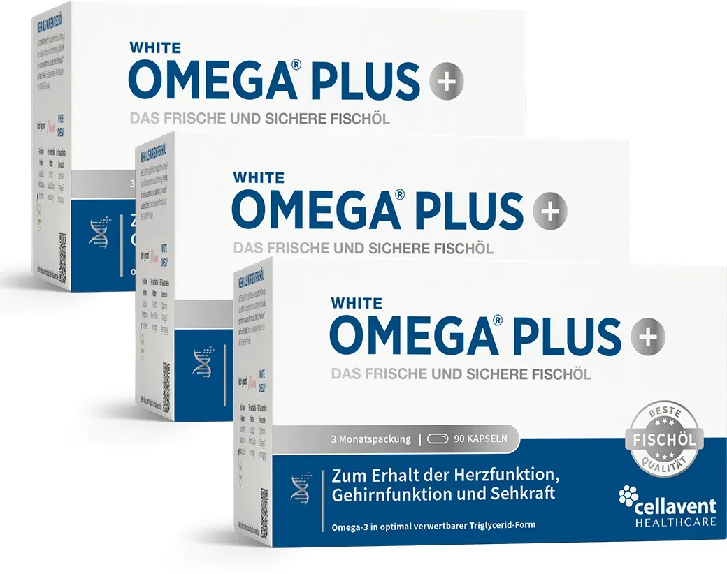 Omega-3 Kapseln mit 800 mg – WHITE OMEGA PLUS 9 Monate