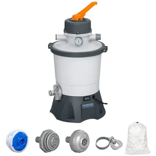 Flowclear Sandfilteranlage mit Filterbällen 3,028 l/h 85 W