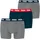 Everyday Boxershorts 3 Einheiten Grey Navy Red Combo 2XL