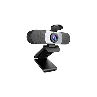 EMEET Full HD Webcam - C960 1080P Webcam mit Objektivabdeckung & Dual Mikrofon, 90 ° Streaming Kamera mit Automatische Lichtkorrektur, Plug & Play, für Linux, Win10, Mac OS