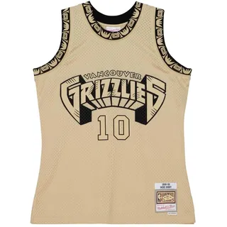 Mitchell & Ness, Herren, Sportshirt, Swingman Khaki Jersey Vancouver Grizzlies Mike Bibby - S (S), Beige, S