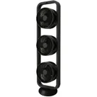 Standventilator SONNENKÖNIG "Vind 3 schwarz, Leistung 105W, Fernbedienung, Touch-Funktion", schwarz, B:28cm H:99cm T:24cm, Ventilatoren, 3 Geschwindigkeitsmodi. Oszillation horizontal und vertikal, 7h Timer