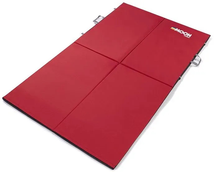 Moon Climbing Cirrus Crashpad - Bouldermatte - retro stripe true red