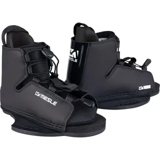 Mesle Wakeboard-Bindung Duro, 30-45EU, Anfänger & Fortgeschrittene, Open Toe Boots, großer Verstellbereich, schwarz