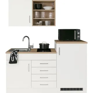 kochstation KS-Mali Glaskeramik-Kochfeld links weiß