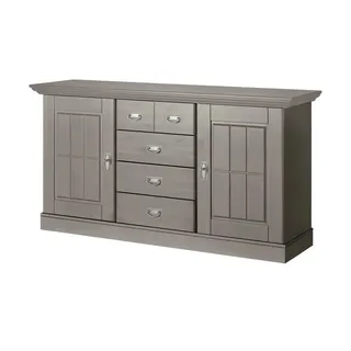 maison bleue Sideboard  Florian , grau , Maße (cm): B: 171,3 H: 90,1 T: 48.0