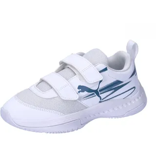Puma Varion II Hallenschuhe mit Klettverschluss Kinder 02 white/blue horizon 28