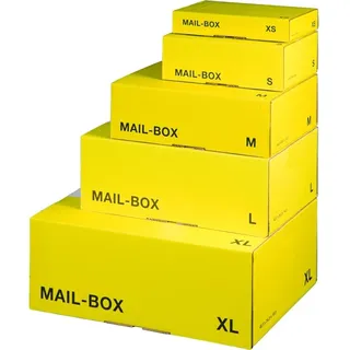 DHL Paket S - Versandkarton Dhl S - 249x175x79mm in Gelb (DHL Paketset 20 Stück) Versandbox DHL