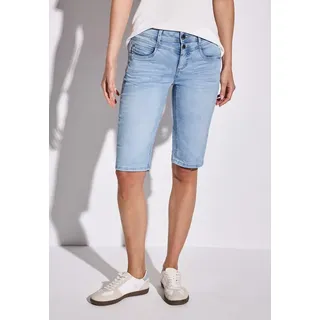 STREET ONE Damen A378567 Bermudas/Shorts, Light Blue Random Washed, 33 - 33