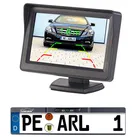 Funk-Rückfahr-Kamera im Nummernschild-Halter mit 10,9-cm-TFT-Monitor