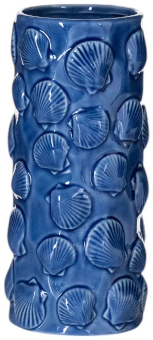 Vase MUSCHEL (DH 12x25.50 cm) - blau - DH 12x25.50 cm