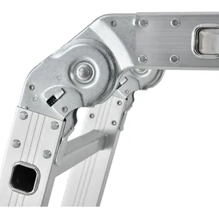 Juskys Aluminium Multifunktionsleiter 4x4 Stufen