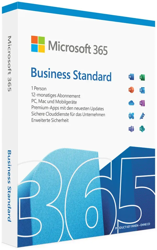 Microsoft Office 365 Business Standard | PC/MAC/Mobilgeräte | 12 Monate