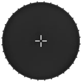 Kinetic Sports Trampolin Sprungtuch Ersatz Ø Sprungmatte für Gartentrampoline, USA PP-Mesh Gewebe, Schwarz ø 433 cm 108 Ösen (trampolin Ø 490 cm,