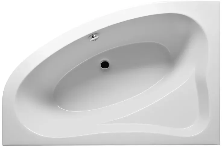 Riho Lyra 140x90cm, Raumsparbadewanne, glänzende Oberfläche, linke Version