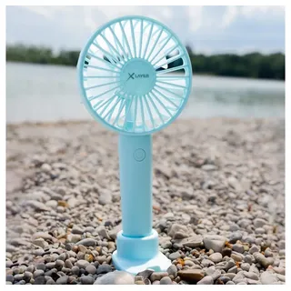 XLAYER Handy-Halterung Handyhalter mit Ventilator 1.200 mAh mit Dock Blau