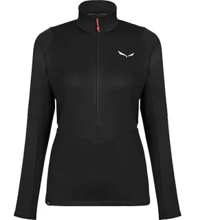 Salewa Puez Pullover Fleece Mit Halbem Reißverschluss - Black Out - L