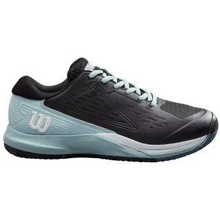 Wilson Damen Rush Pro Ace Clay Sneaker, Black/Sterling Blue/White, 34 1/3 EU - 34 1/3 EU