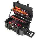 Wiha Werkzeug Set Elektriker Competence XXL II mit integriertem Fahrgestell, 115-tlg. in Koffer