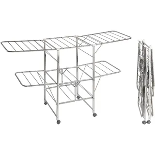 Maximex Standtrockner, BxH: 186 x 58 cm, Metall & silberfarben