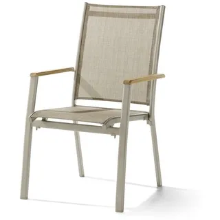 Sieger Cadiz Stapelsessel 68 x 68 x 98 cm champagner/natur