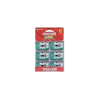 Maxell MC90 Dictation and Audio Cassette 90 Minute 6 Pack
