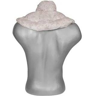 Nackenhörnchen mit Stehkragen, Rapssamenkissen - Nackenkissen Wärmekissen - Wärmendes Nackenkissen - Farbe: shabby-chic grau-beige