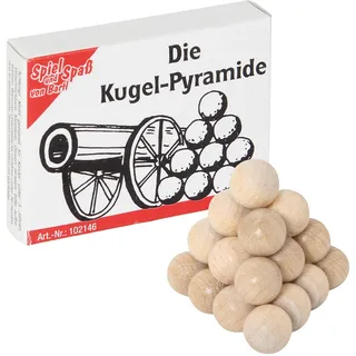 Bartl 102146 Mini-Holz-Puzzle Die Kugel-Pyramide aus 6 kleinen Holzteilen