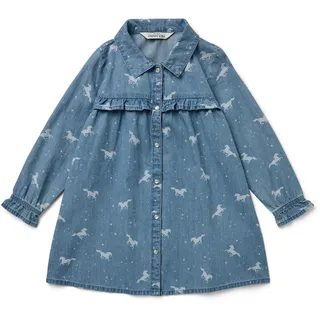 Tchibo - Kinder-Jeanskleid - Mädchen - Gr. 98/104 - weiß