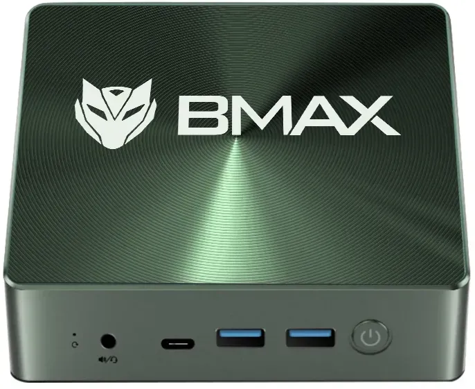 BMAX B6 Plus Mini-PC: Intel i3-1000NG4, Windows 11, 12 GB DDR4, 512 GB NVMe SSD, WiFi 5, Bluetooth 4.2, 3 × USB 3.0, 2 × HDMI