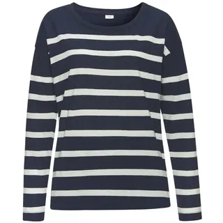 s.Oliver Damen Pyjama dunkelblau-weiß-gestreift Gr.44/46