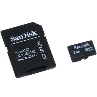 Speicherkarte SanDisk microSD 2GB f. Samsung GT-S7070 / S7070