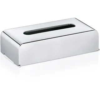 Kela 22860 Kosmetiktuchbox mit Wandhalterung, 27x 12,5x 7cm, Edelstahl 18/10, Silber Glänzend