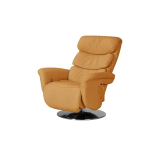 HIMOLLA Leder-Relaxsessel gelb ¦ Maße (cm): B: 83 H: 113 T: 92.0