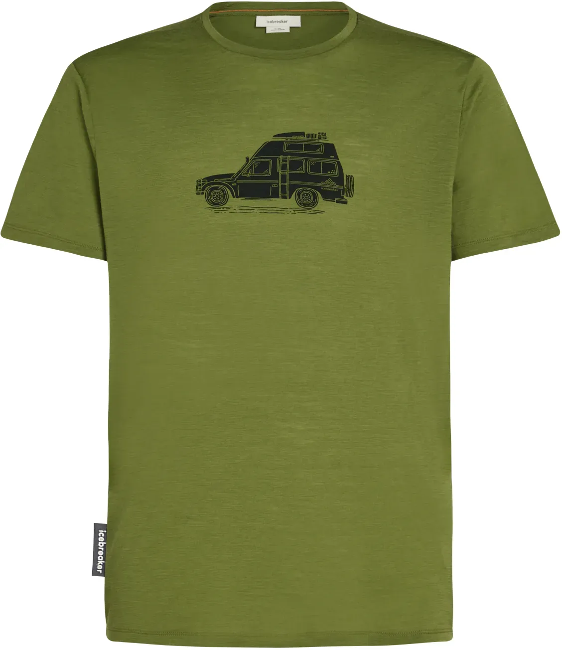 Icebreaker M Merino 150 Tech Lite T-Shirt Cosy Camper S SPHAGNUM