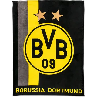 Borussia Dortmund Fleecedecke Streifenmuster