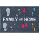 WASH + DRY Fußmatte 50 x 75 cm Motiv FAMILY @ HOME