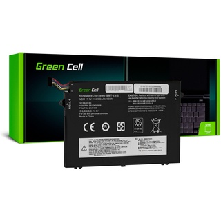 Green Cell L17C3P51 L17L3P51 L17M3P51 L17M3P52 Akku für Lenovo ThinkPad E480 E485 E490 E495 E580 E585 E590 E595 Laptop (4100mAh 11.1V Schwarz)