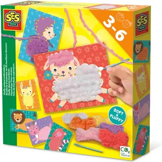 SES Nederland b.v. SES CREATIVE Handarbeitsset Flauschige Tiere sticken