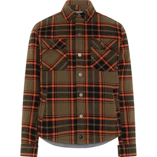 Rokker Colorado, Hemd/Textiljacke - Orange/Oliv/Schwarz - XXL