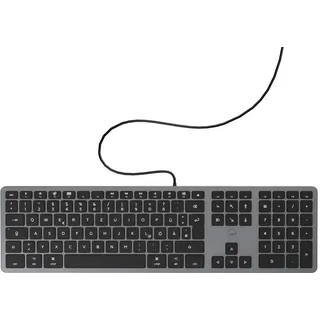 MOBILITY LAB ML311883 USB Tastatur Deutsch, QWERTZ, Mac Grau