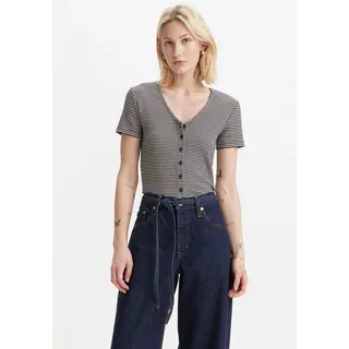 Levi's Levi's® V-Shirt mit Knopfleiste Modell Muse Black, S