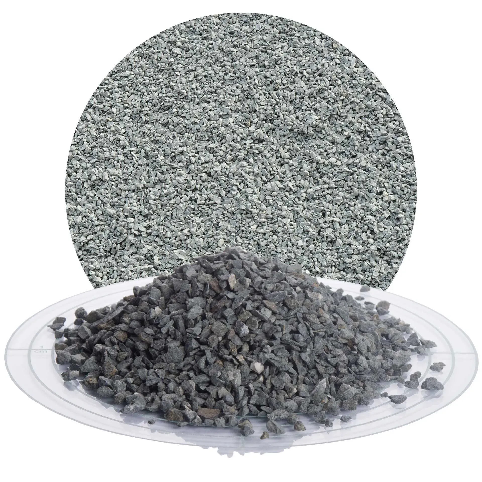 Diabas Ziersplitt grau 2-5 mm - 25 kg Sack