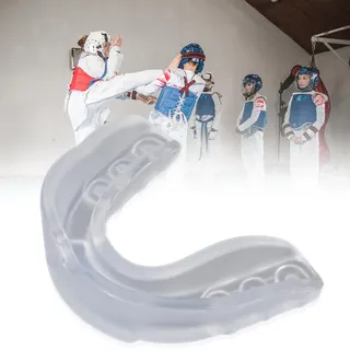 Fiorky Biss-Mundschutz/Zahnschutz – Zahnschutz, Zahnschutz, zweifarbig, Kinder-Boxen, Zahnschutz mit Aufbewahrungsbox, für Boxen, MMA, Kickboxen, Muay Thai und alle Kontaktsportarten